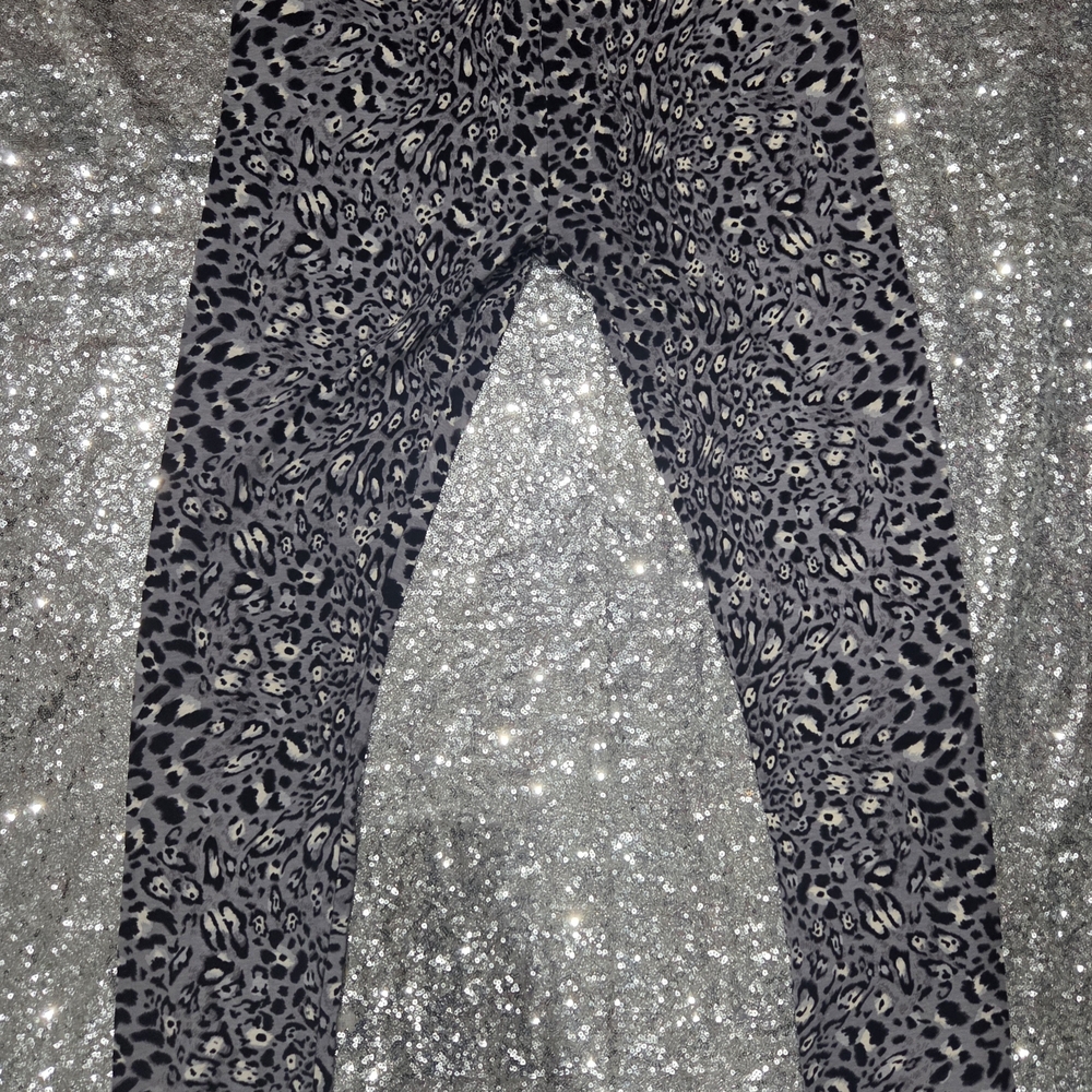 Active Basic Black and Gray Kids Leggings